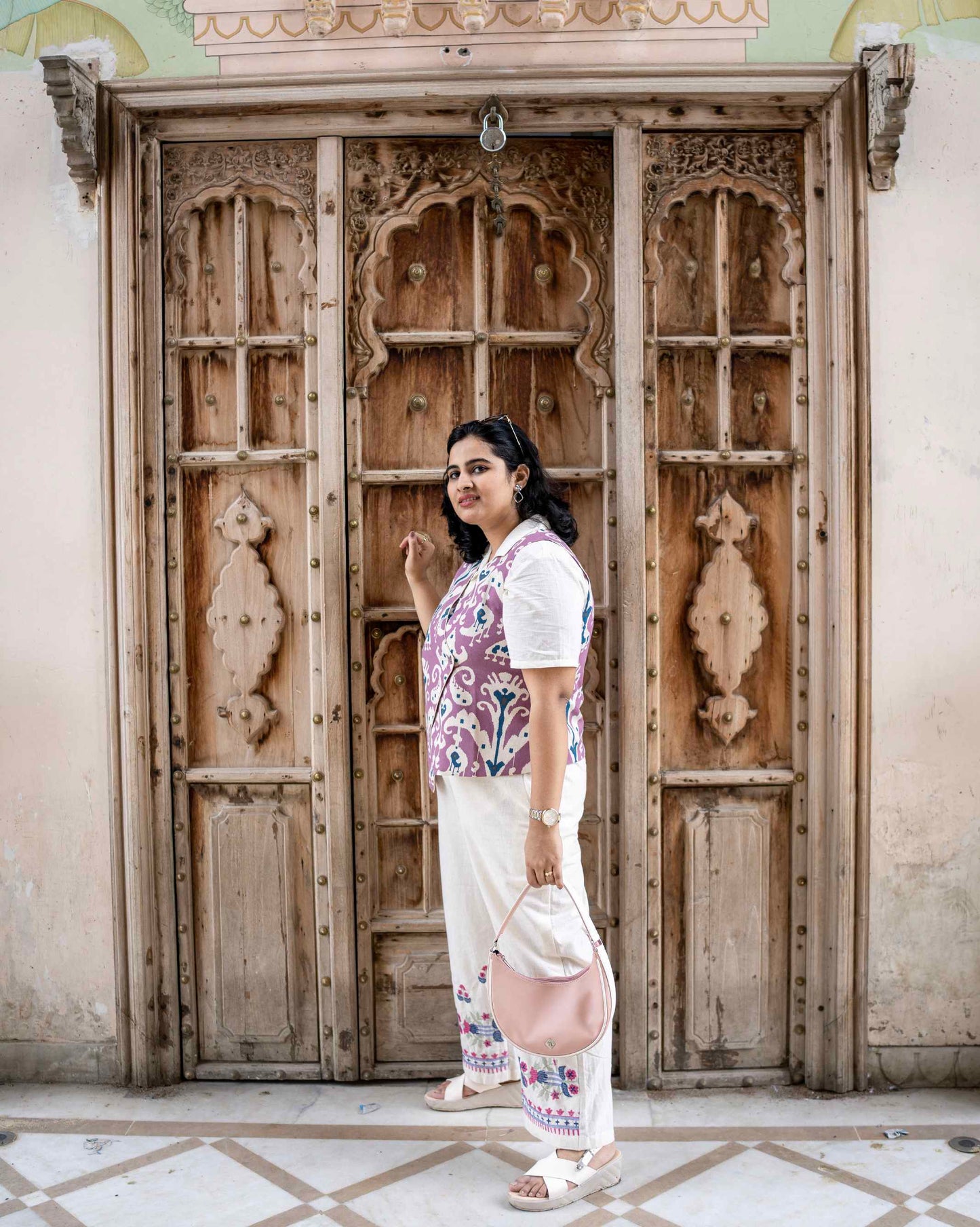 Lilac Charm Assymetrical Waistcoat